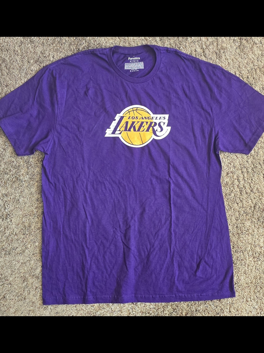 Los Angeles Lakers Purple Logo Tee NWOT Size XL